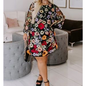 Floral Embroidered Dress